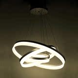 客厅吊灯led圆形亚克力分段可调光创意温馨过道餐厅卧室灯饰