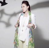 2016韩版新款外套女装春秋白色亚麻棉潮流职业宽松大码女式小西装