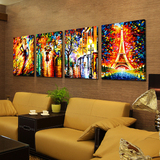 现代抽象人物风景装饰油画欧美式客厅餐厅宾馆酒吧咖啡店墙壁挂画