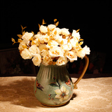 美式陶瓷创意花瓶摆件现代客厅插花仿真酒柜电视柜装饰品结婚礼物