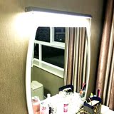 可粘镜前灯卫生间厕所镜灯书桌阅读护眼灯带开关带插头LED免打孔