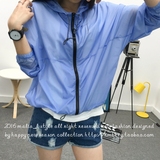 韩国防晒衣夏季2016新款防紫外线透气超薄外搭长袖连帽服短外套女