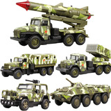合金军事玩具模型 解放卡车 导弹发射车 吉普车 登陆舰 回力玩具