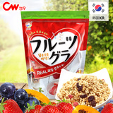 韩国进口食品 九日水果谷物营养即食袋装燕麦片 早餐冲饮营养代餐