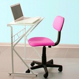 特价粉色黑色转小巧电脑椅 职员椅办公家用学生学习无扶手椅子