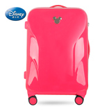 迪士尼拉杆箱正品纯色旅行箱女万向轮24寸超轻行李箱20寸结婚箱子