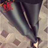 2016春季新款女装韩版高腰pu皮裤女士外穿时尚打底裤长裤