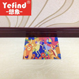 Yefind 创意棉麻贵族系列 便携式可折叠鼠标垫 卡通棉麻鼠标垫