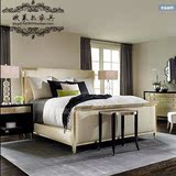 欧莱尔全实木床 简欧床新古典床北欧床 法式布艺床软包床卧室家具