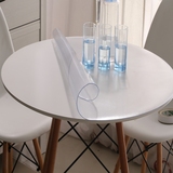 软质玻璃圆桌布防水油免洗PVC餐桌垫布塑料茶几垫透明磨砂水晶板