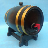 复古葡萄酒3升橡木酒桶木桶纯铜箍加厚木质酒桶实木红酒密封罐