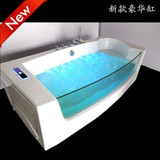按摩浴缸 双人浴缸 长方形浴缸 泡泡浴带坐 豪华1.8m恒温加热