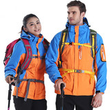 厂家特惠秋冬新款户外大码情侣冲锋衣男女三合一滑雪登山运动外套