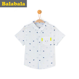 巴拉巴拉男童衬衫短袖小童宝宝上衣童装2016夏装新款儿童纯棉衬衣