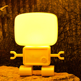 机器人智能声光控led小夜灯带开关USB充电感应灯婴儿喂奶小灯光感