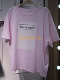 太平鸟女装专柜正品代购2016年夏粉红针织衫T恤(259)A3DC6252111