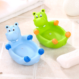 巧江南 韩式可爱卡通沥水浴室浴缸香皂盒 创意沥水肥皂盒香皂架
