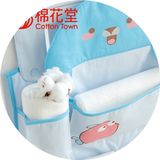 棉花堂婴儿床上用品 床头挂袋 收纳袋 尿布袋 床边挂袋 全棉挂袋