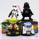 4款星球大战 Star Wars黑武士白骑兵 尤达 盒蛋公仔模型手办玩具