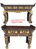 中式仿古香樟木供桌翘头条案复古明清仿古佛龛神台佛台条案玄关桌