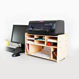 创意办公桌面收纳架 传真机打印机架子 A4文件票据整理快递单架