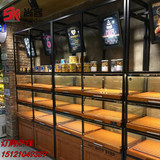铁质实木面包柜 展示柜 铁高架 不锈钢蛋糕柜台 边柜中岛柜  货架