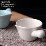 Sherlock碗 英国小量杯迷你手把酸奶杯布丁杯 创意陶瓷迷你果酱杯