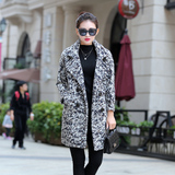 欧洲站女装2015新款正品羊绒大衣女中长款韩版复合羊毛毛呢外套