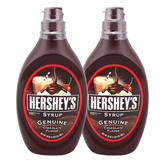 包邮 美国进口好时黑巧克力酱680gX2瓶装 烘焙巧克力味糖浆甜品