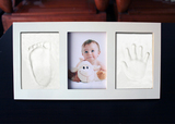 特价包邮实木相框仿尘罩手印泥宝宝婴儿手足印泥手脚印纪念品DIY