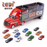 合金乐的滑行玩具汽车模型 金属小轿车 巴士套装组合