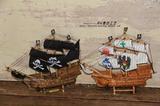 黑珍珠号海盗船 加勒比海盗船模型 实木地中海工艺船摆件礼品