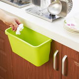 创意厨房垃圾盒储物盒橱柜门挂式杂物桌面收纳盒塑料垃圾桶