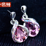 茗琳采用施华洛世奇元素水晶雨耳环 耳钉 女 韩国时尚母亲节礼物