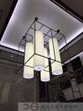 新中式吊灯 酒店大堂大厅大型工程吸顶灯 会所餐厅软装定制吸顶灯