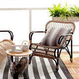 MWH藤椅三件套露台庭院室外休闲阳台桌椅创意组合边几