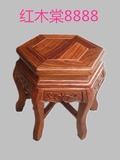 红木家具非洲花梨木六角凳换鞋凳儿童凳便携式矮凳中式实木小凳子