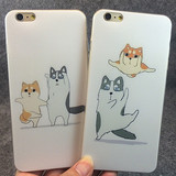 柴犬哈士奇狗iphone6/6s手机壳5S苹果6plus超薄保护套创意全包