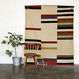 TUAN 团【红白黑】北欧宜家印度进口羊毛地毯客厅羊毛手工毯
