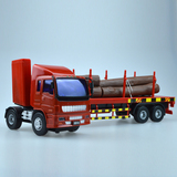 力利惯性木材运输车半挂货车抓木工程车拖车儿童玩具汽车模型