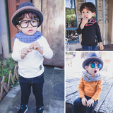 冬季韩版童装男童加绒卫衣1-2-3-4岁宝宝加厚长袖儿童保暖打底衫