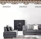 M343中式顶角线 腰线墙贴 中国风古典边框花纹贴客厅电视沙发背景