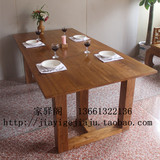 老榆木餐桌 纯实木吃饭桌 老榆木餐桌订制 实木四人-八人吃饭桌