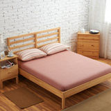 水洗棉纯色单床笠 宜家素色单件床垫套1.2床人床单1.5床1.8米床罩