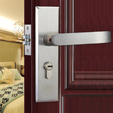 欧式304不锈钢门锁 室内木门锁 卧室 执手锁单舌把手门锁具批发
