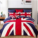 欧美英伦风被套床单英国米字旗1.2/1.5米三四件套1.8/2m学生宿舍