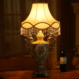 卧室床头灯客厅装饰摆设 高档古典欧式陶瓷台灯 家居装饰品摆件