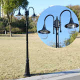 LED户外防水防锈路灯小区庭院灯景观灯草坪灯喇叭双头欧式三头
