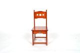 美佳竹木红色小靠凳小靠椅竹制板凳儿童凳洗衣凳洗脚凳竹凳