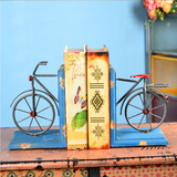 美式乡村家居书房装饰品工艺品创意自行车复古书夹书桌摆件摆设